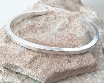 Sterling silver cuff bracelet, cuff bracelet, stackable sterling silver bracelet, stackable bangle, silver bracelet, gift for her