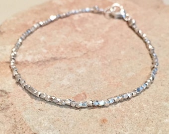 Sterling silver bracelet, Hill Tribe silver bracelet, sundance bracelet, simple bracelet, dainty bracelet, gift for her, small bracelet