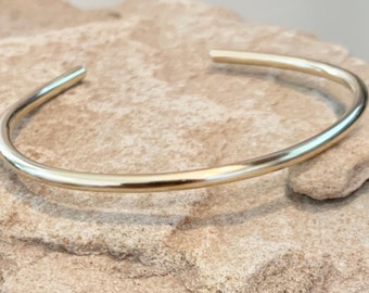 Brass cuff bracelet, delicate cuff bracelet, stackable brass bracelet, simple bracelet, silver bracelet, boho chic, gift bracelet, cuff