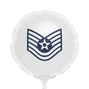 TSgt Balloon | TSgt Release Party | Rank Insignia | USAF Girlfriend Balloons 6&quot;