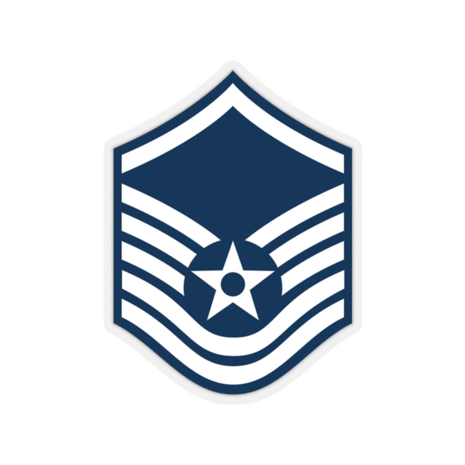 USAF Msgt Sticker Msgt Release Party Rank Insignia USAF Etsy