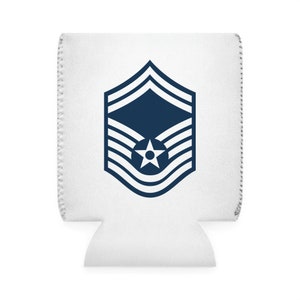 SMSgt Cooler Sleeve | SMSgt Release Party | Rank Insignia | USAF Girlfriend| USAF Koozie