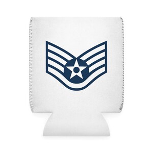 SSgt Cooler Sleeve (Rank Only) | SSgt Release Party | Rank Insignia | USAF Girlfriend| USAF Koozie