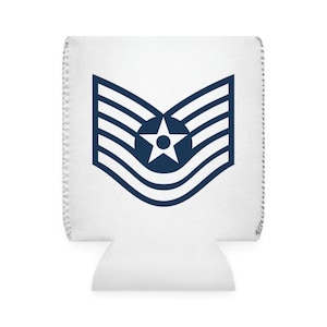 TSgt Cooler Sleeve | TSgt Release Party | Rank Insignia | USAF Girlfriend| USAF Koozie