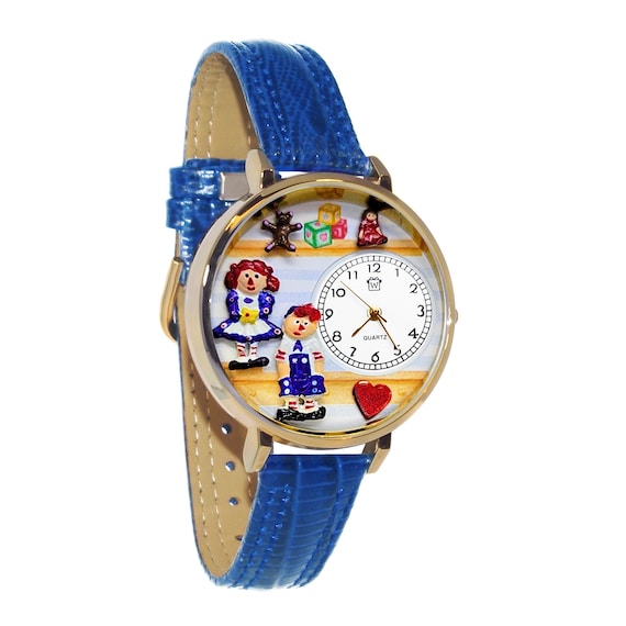 Raggedy Ann Andy ラガディ アン アンディ　時計 Raggedy Ann and Andy 3D Watch | Handmade in USA by Whimsical Gifts