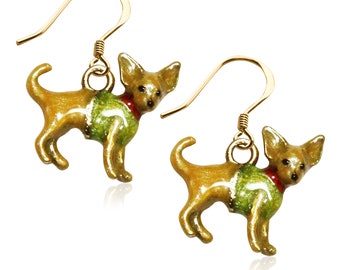 Dog Lover Charm Earrings Collection | Chihuahua-Dachshund-Golden Retriever-Pug-Puppy | Hand Painted Made in USA | by Whimsical Gifts