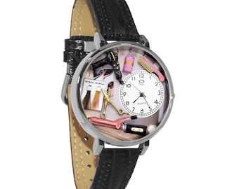 Hair Stylist | Colorist | Beautician Watch | Handmade by Whimsical Gifts | Novelty Unique Fun