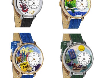 Custom Novelty 3D Watch | Handmade in the USA | by Whimsical Gifts | Novelty Unique Fun