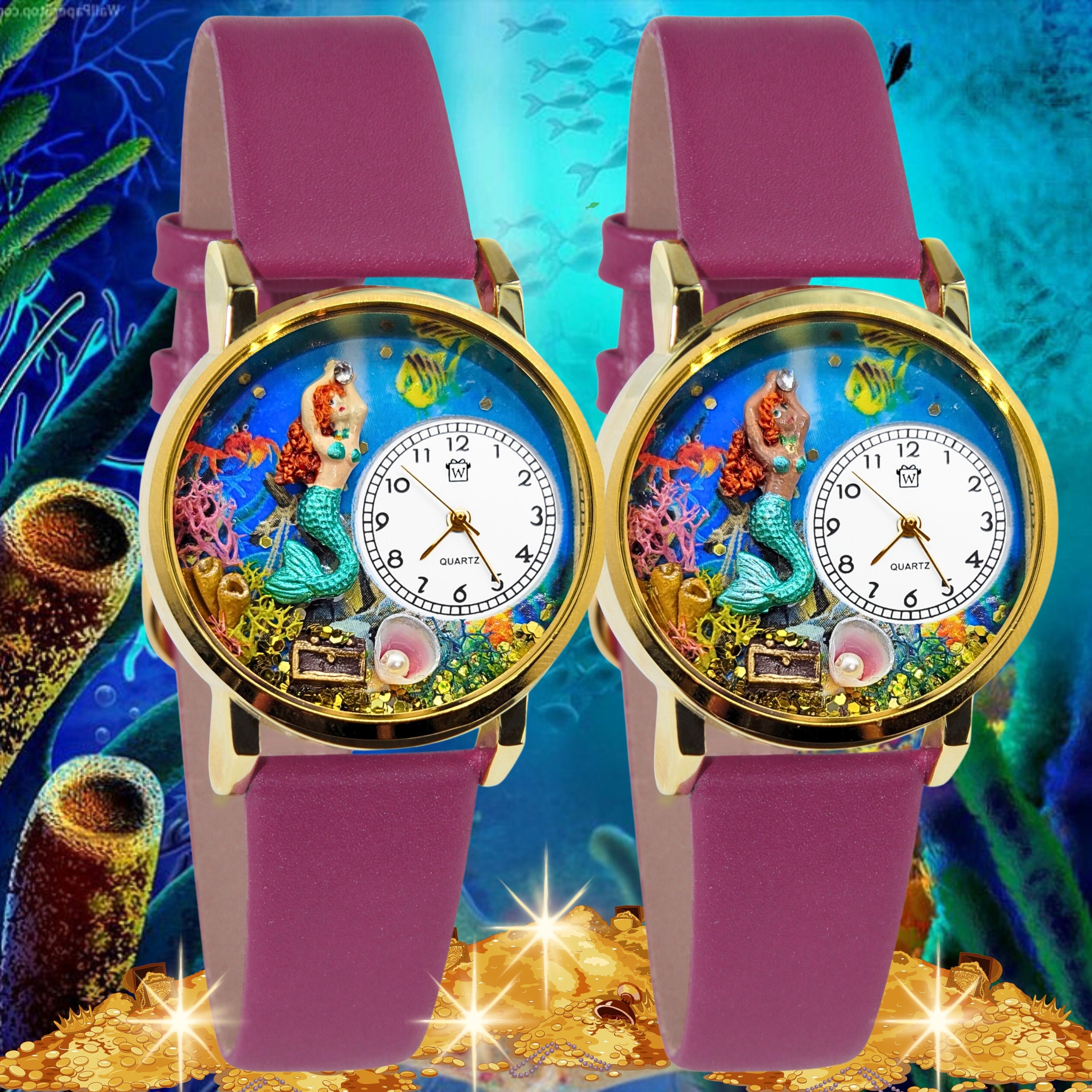 Girls mermaid watch best sale