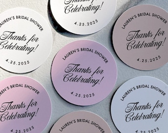Bridal Shower Labels, Bridal Shower Thank You Labels, Bridal Shower Stickers, Bridal Shower Favor Labels, Favor Stickers