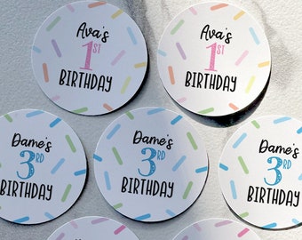 Kids Party Stickers, Birthday Stickers, Personalized Stickers, Custom Birthday Stickers, Favor Stickers, Bag Stickers