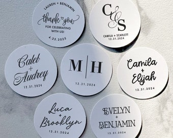 Custom Wedding Labels, Wedding Stickers, Wedding Favor Labels, Wedding Thank You, Wedding Decor, Personalized Stickers