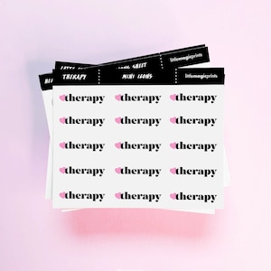 Therapy Planner Stickers, Therapy Stickers, Therapy Appointment Stickers, Reminder Stickers, Cute Mini Stickers