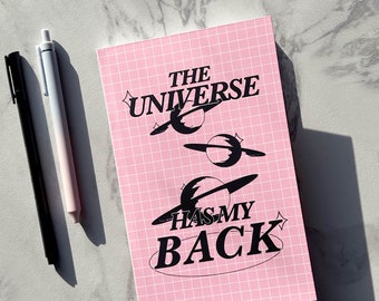 Universe Notebook, Pink Aesthetic Notebook