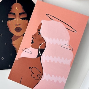 Aesthetic Notebook, Angel Celestial Goddess Notebook, Dot Grid Notebook, Dot Grid Journal, Cute Notebook