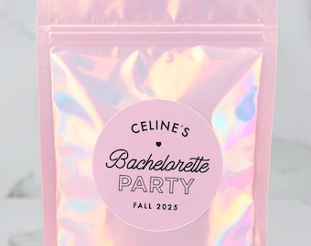 Bachelorette Sticker Labels, Custom Bachelorette Party Favor Labels, Bachelorette Party Decorations, Circle Bachelorette Labels