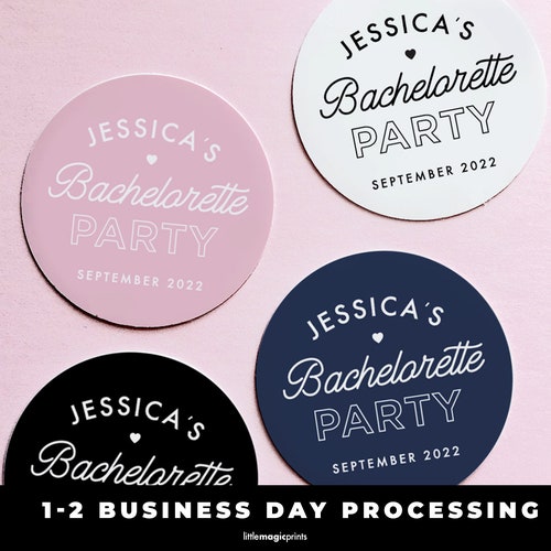 Bachelorette party stickers labels