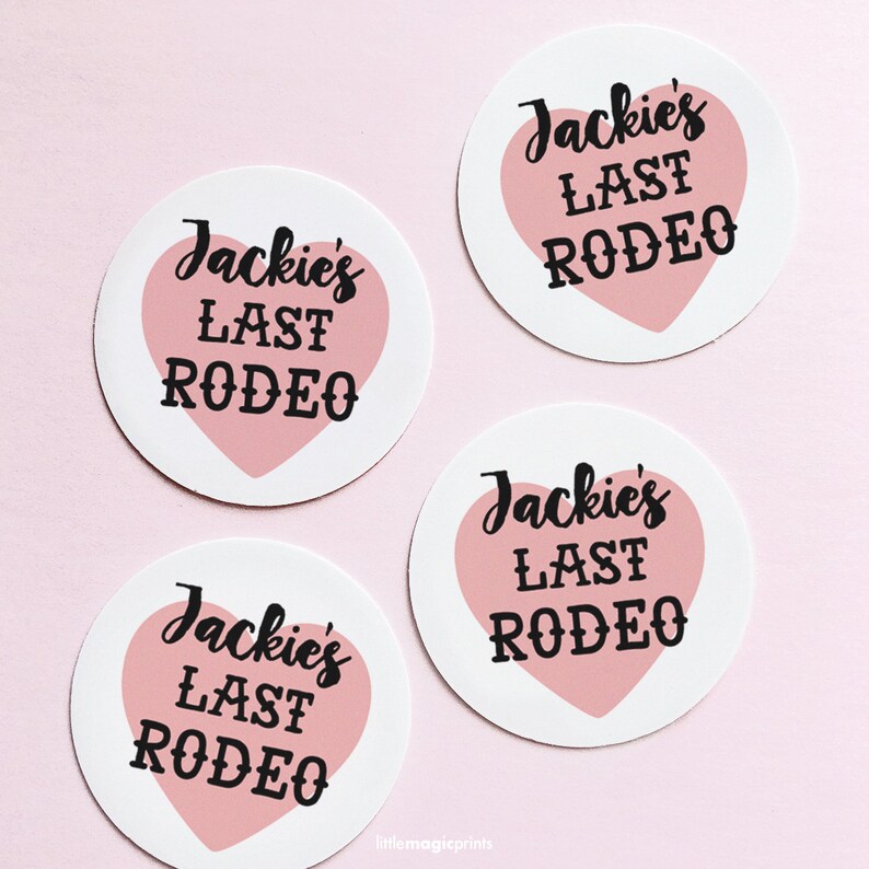 Custom Last Rodeo Bachelorette Labels, Last Rodeo Bachelorette Party ...