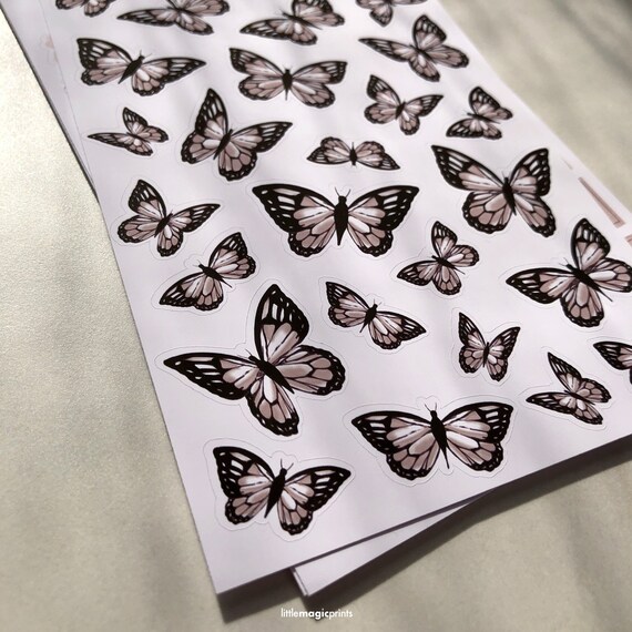 Butterfly Stickers - Neutral