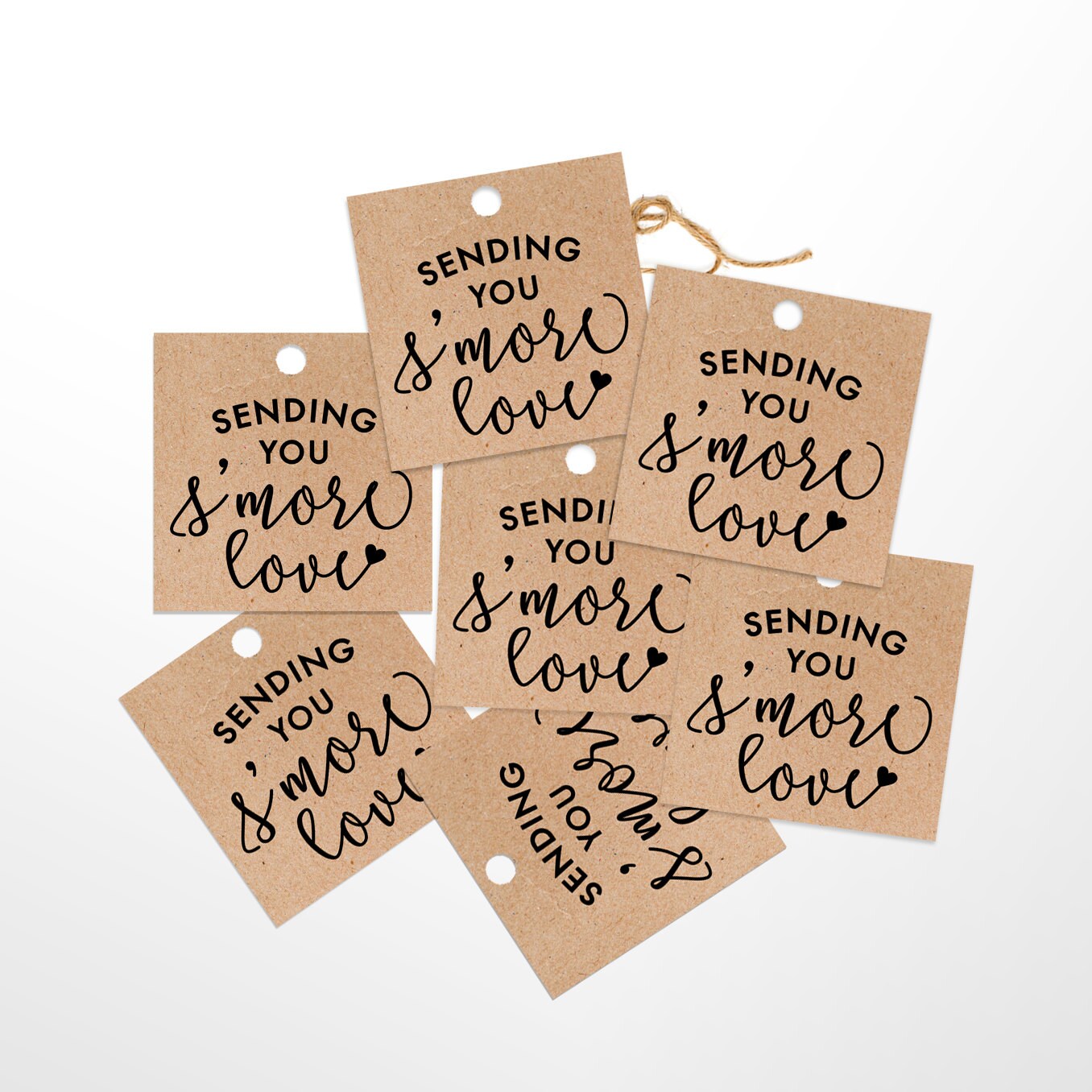 Sending You S'more Love Printable Tags / Printable Kraft | Etsy