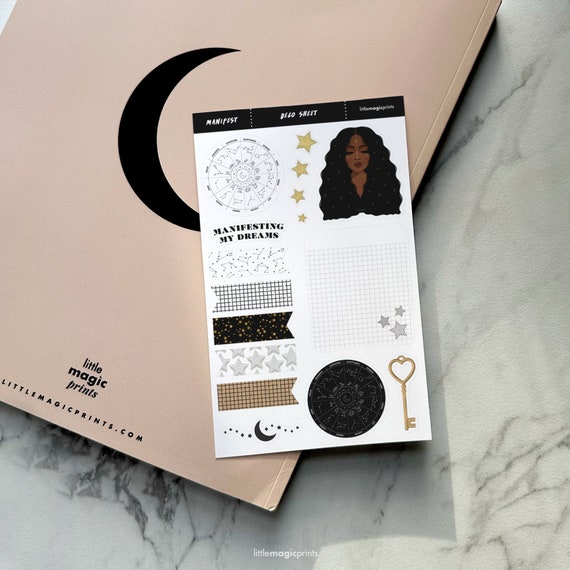 Aesthetic Stickers, Celestial Stickers, Neutral Stickers, Deco Stickers, Journal Stickers, Planner Stickers, Deco Sticker Sheets
