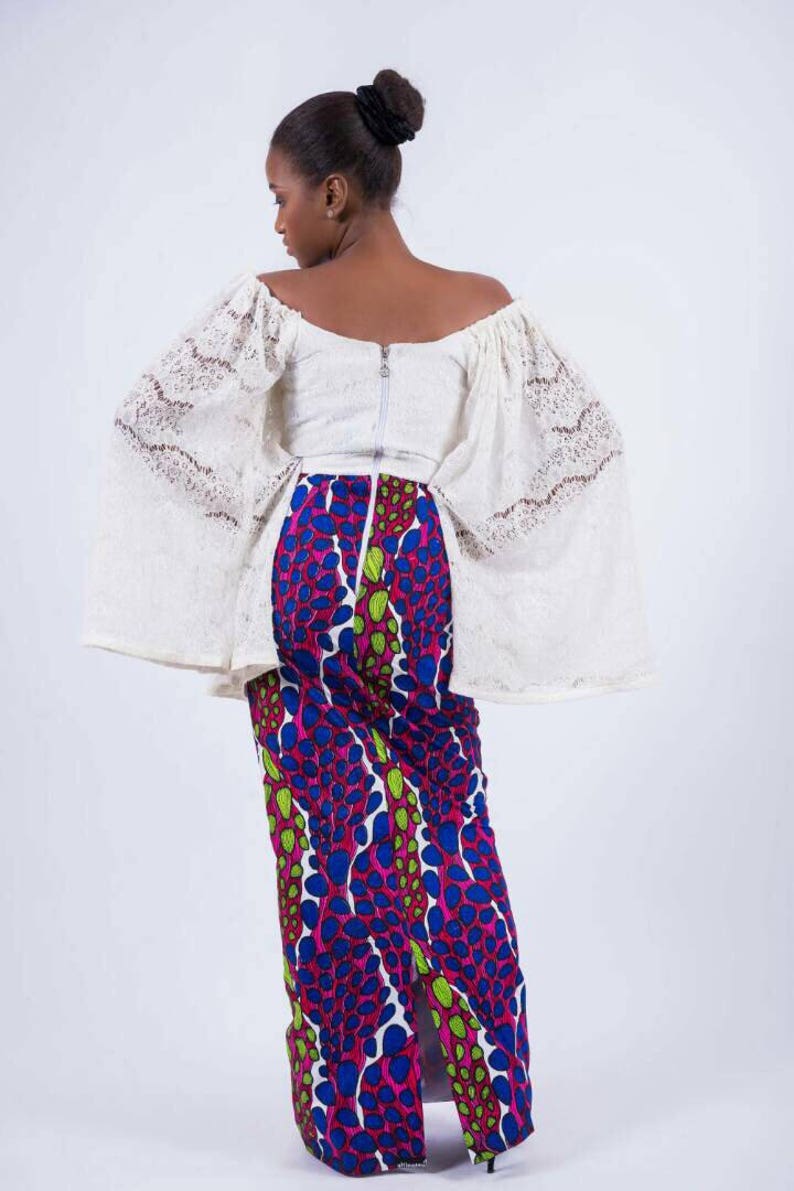 african print white dresses