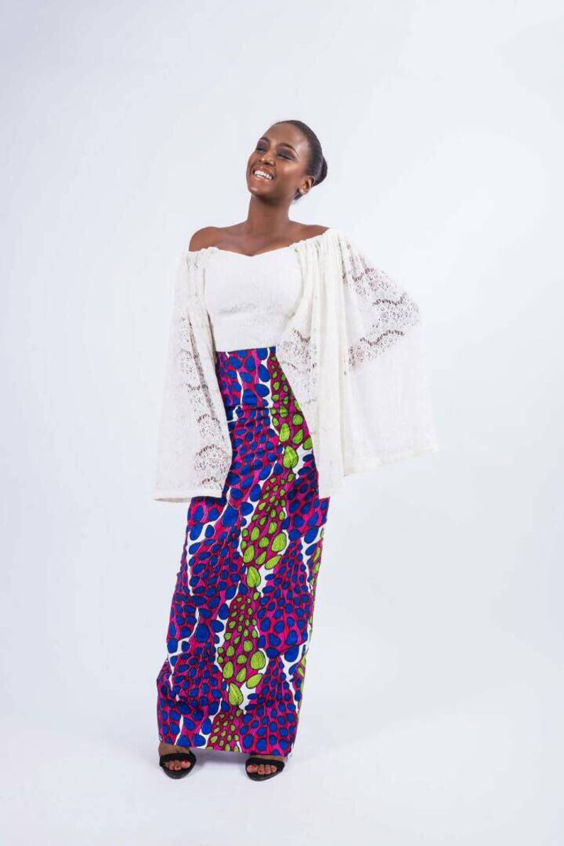 Formal African Print Midi Dress