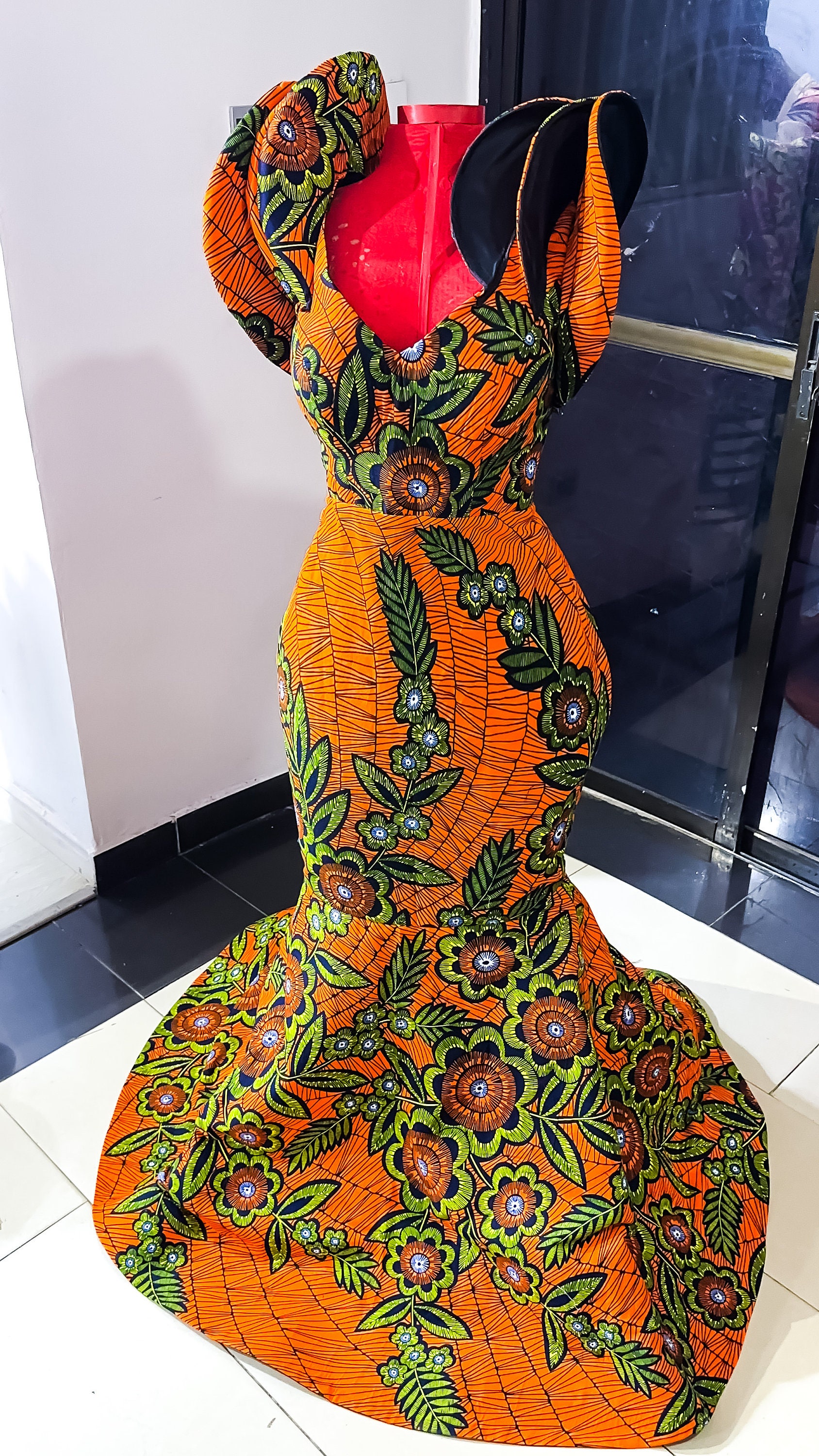 kat dennings black dress Orange and Pink One-Shoulder Long Sequin Prom Dress Orange/Fuschia / 12 main image 1