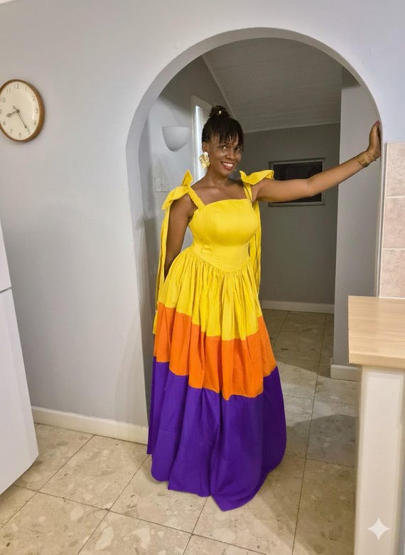 slim fit dress slacks Zapakasa Women Orange and Fuchsia Long Color Block Patchwork Formal Dress  with Bow Pleated One Shoulder A Line Wedding Guest Dress main image 1