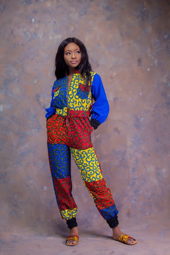Colourful Onesies African Jumpsuit/ Mixed African Print Jumpsuit, African  Jumpsuits, African Skinny Jumpsuit, Bright African Jumpsuits 