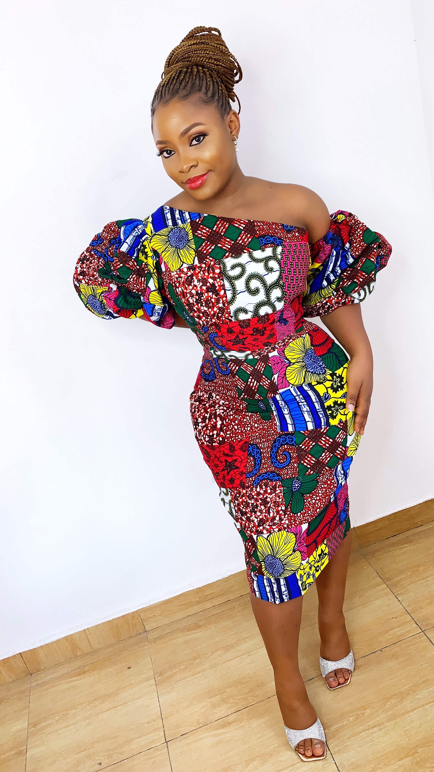 One shoulder ankara tops sale