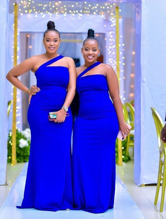 blue wedding guest dress