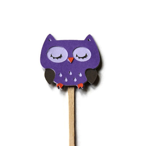 Purple Cupcake Decor Etsy