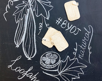 Spugna di luffa / Spugna di luffa multifunzionale, vegana, compostabile e biodegradabile