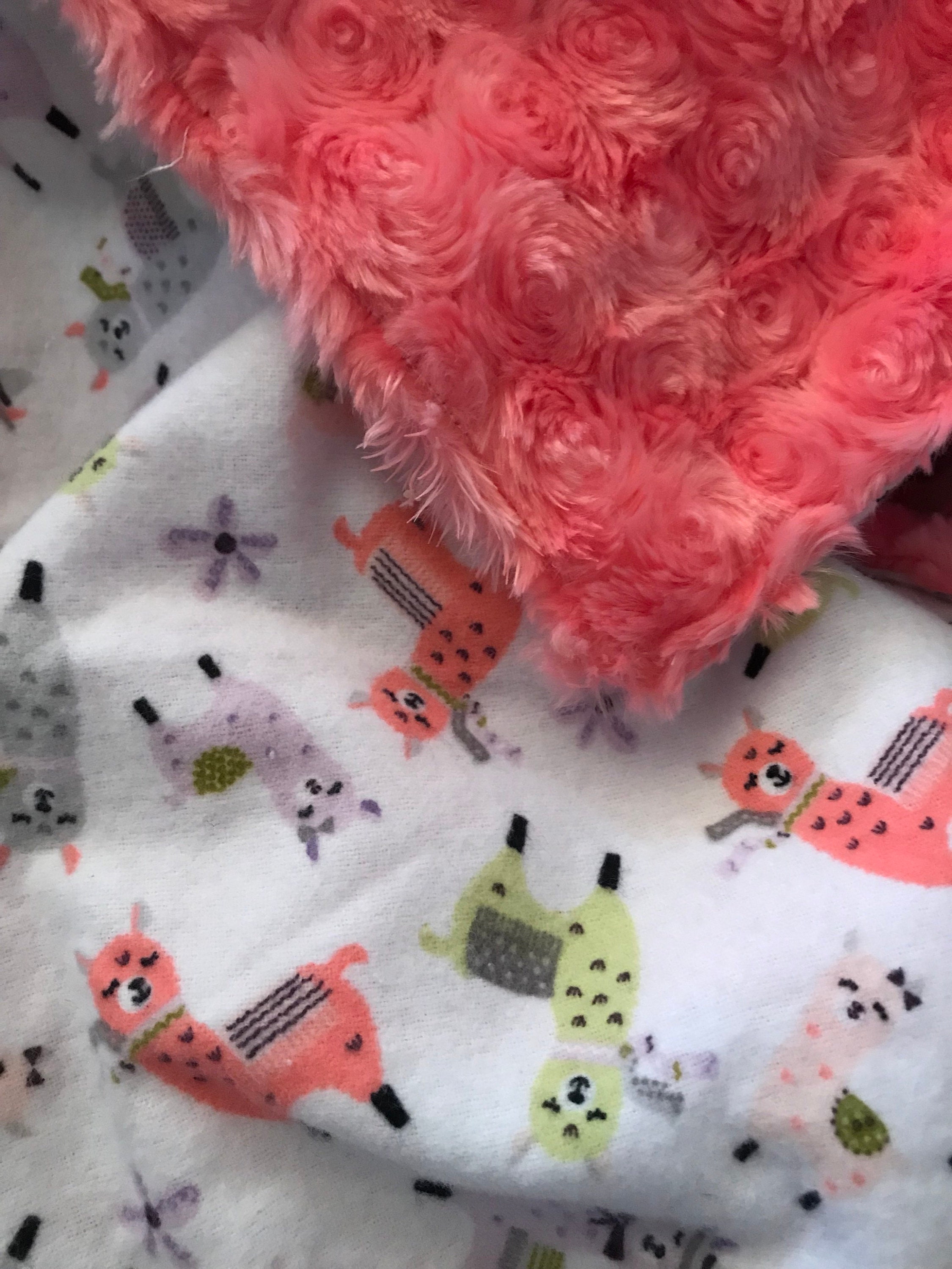 llama minky blanket