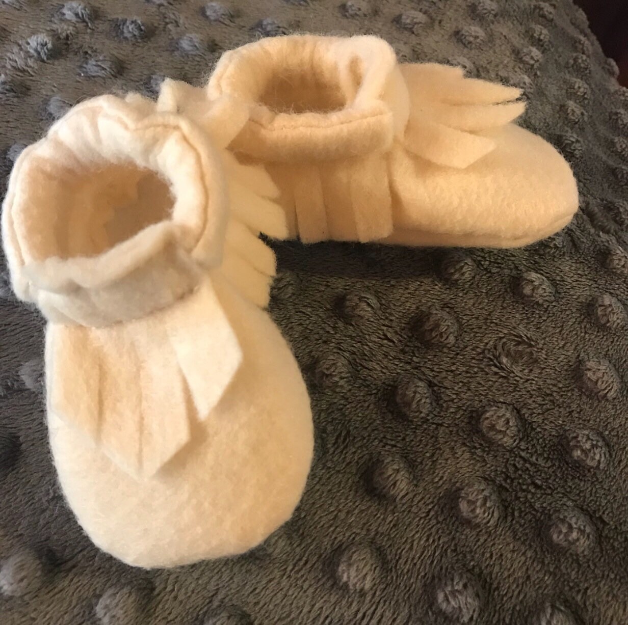 felt moccasins