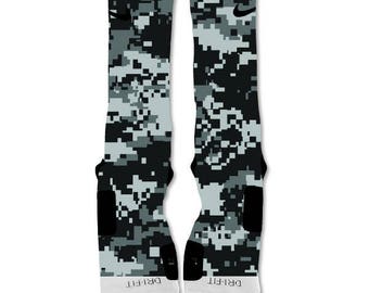 camo nike elite socks