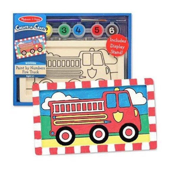 melissa and doug wooden fire truck