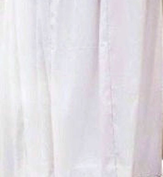 Shower Curtain White Cotton No Liner Needed 3 Sizes Made In Etsy