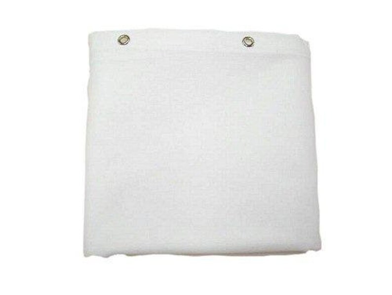 White Shower Curtain Made In Usa Etsy