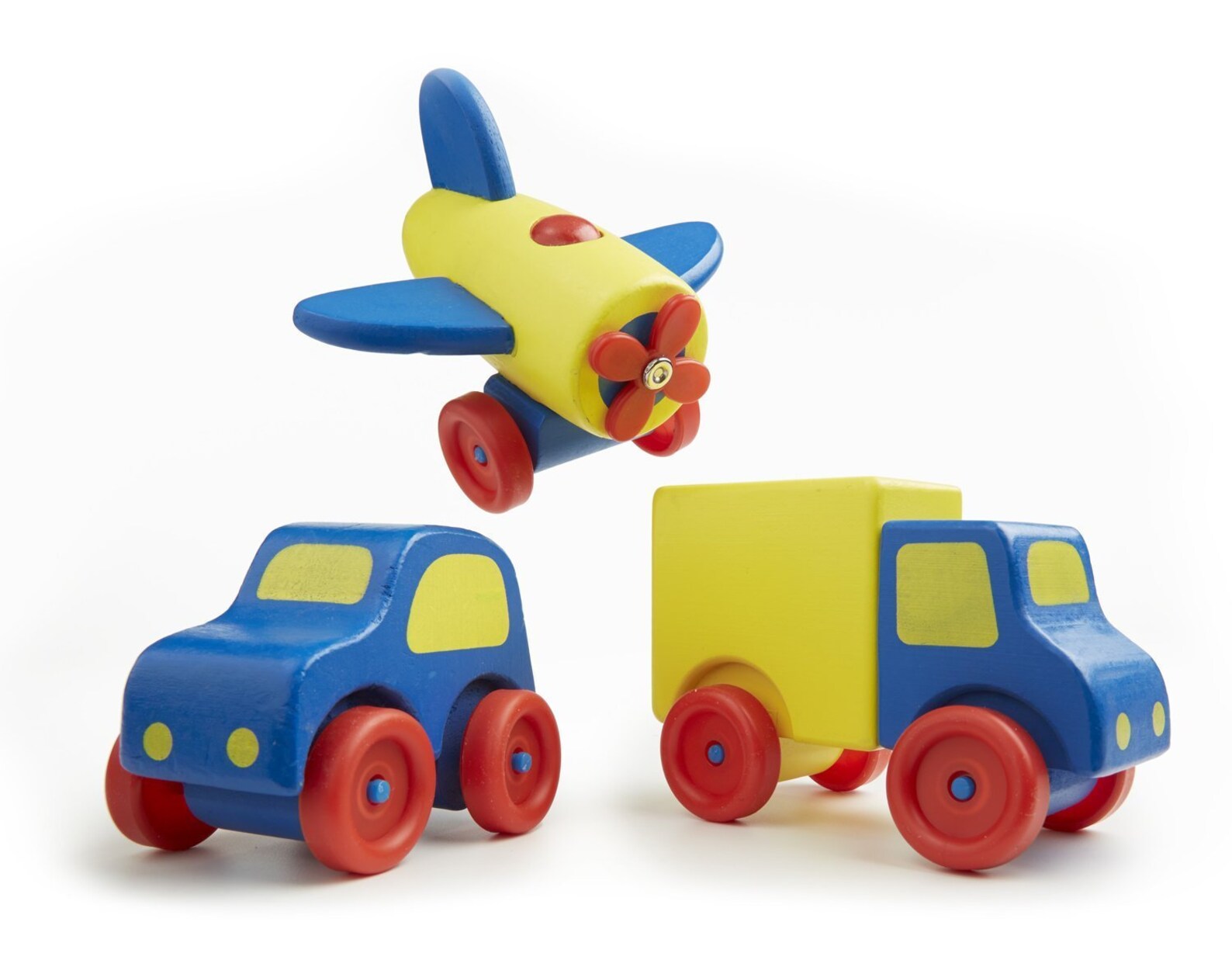 Melissa & Doug Deluxe Wooden First Vehicles Set With Truck Etsy