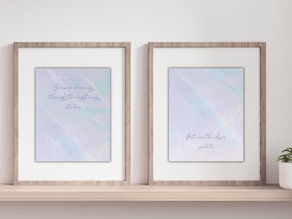Opalite Inspired - Wall Art as Digital Print Files — 4 sizes of Opalite Wall Art 6x8 inches, 8x10 inches, 16x20 inches, 24x30 inches.