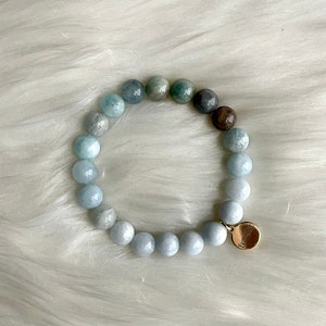 Aquamarine Crystal Bracelet
