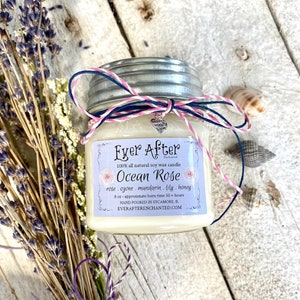 Ocean Rose - 100% All Natural Soy Wax Candle