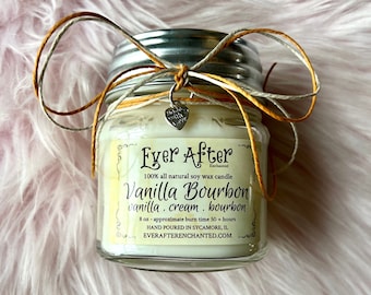 Vanilla Bourbon - 100% All Natural Soy Wax Candle