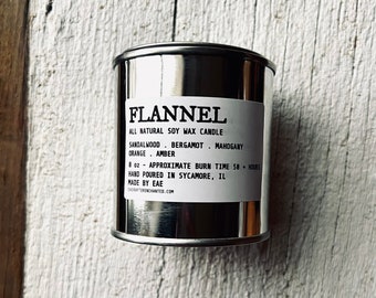 Flannel - Men's All Natural Soy Wax Candle