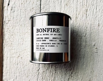 Bonfire - Men's All Natural Soy Wax Candle