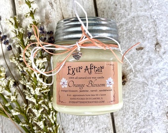 Orange Blossom - 100% All Natural Soy Wax Candle