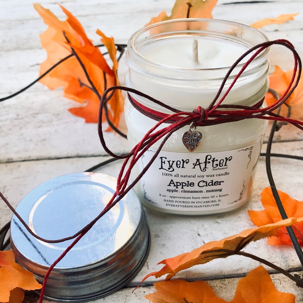 Apple Cider - 100% All Natural Soy Wax Candle