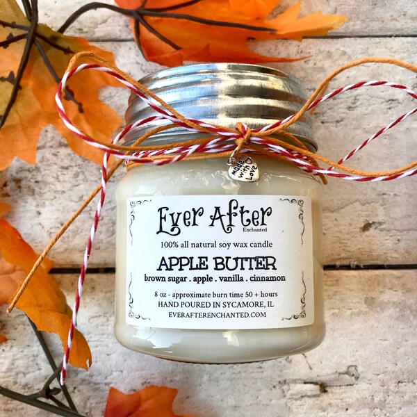 Apple Butter - 100% All Natural Soy Wax Candle